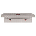 MODEL 127-0-03 SADDLE BOX, ALUMINUM, FULL STANDARD, CLEAR, 10.5 CU FT