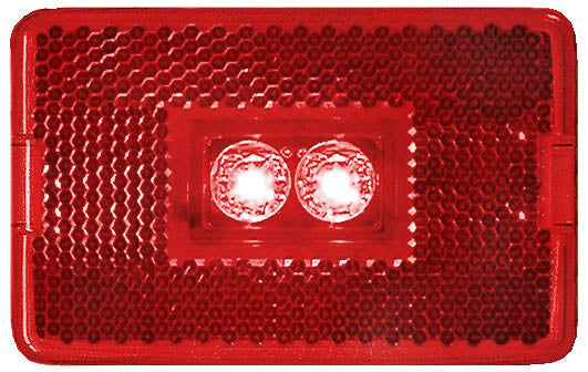 RECTANGULAR RED LED MARKER LIGHT