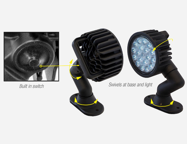 ULTRA BRIGHT 5 INCH LED ARTICULATING FLOOD LIGHT