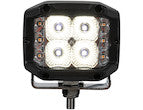 4 INCH WIDE LED FLOOD LIGHT WITH STROBE - SQUARE LENS