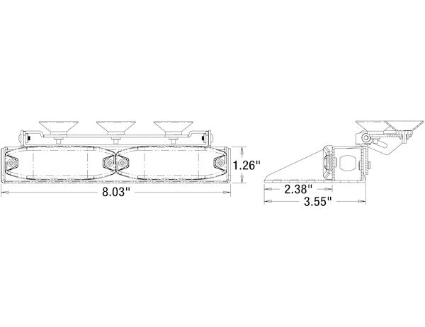 8 INCH LED DASHBOARD LIGHT BAR