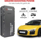 Wagan EL7507 Jump Starter iOnBoost V10 Torque 1000Amp Peak 12V Portable Lithium Car Battery Up to 7.8L V10 or 6.7L Diesel,Peak Up