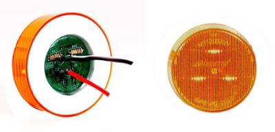 2 1/2" Amber Auxiliary Park Turn Light ...Great For Golf Carts!