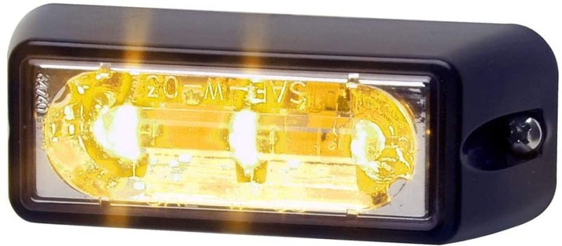 Whelen RSA02ZCR LIN3 Amber Lighthead, Horizontal, Surface Mount