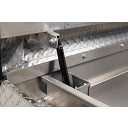 MODEL 127-0-03 SADDLE BOX, ALUMINUM, FULL STANDARD, CLEAR, 10.5 CU FT