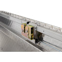 MODEL 127-0-03 SADDLE BOX, ALUMINUM, FULL STANDARD, CLEAR, 10.5 CU FT