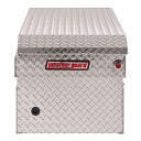 MODEL 127-0-03 SADDLE BOX, ALUMINUM, FULL STANDARD, CLEAR, 10.5 CU FT