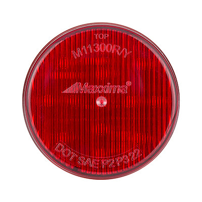 2-1/2" RED ROUND MARKER LIGHT