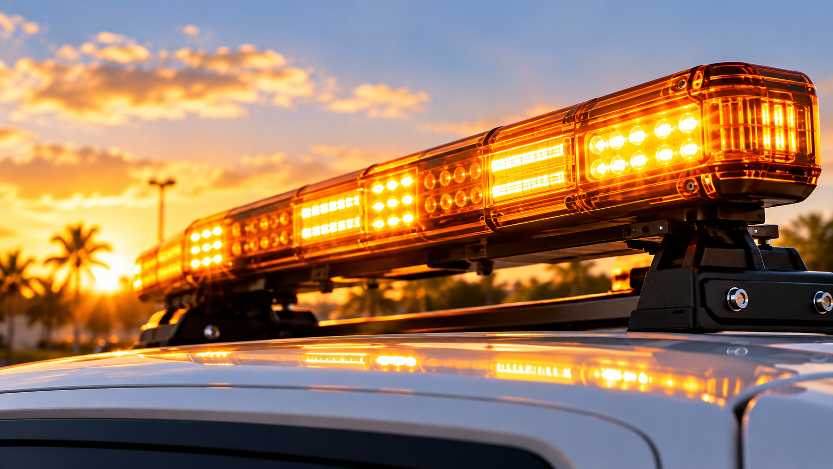 Amber warning lightbar