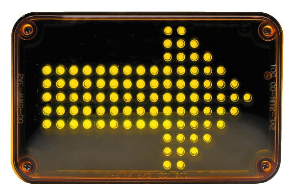 Arrow Pattern Led Whelen Super LED® Turn Light Amber with Multiple Flash Patterns includ ...