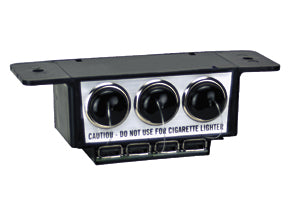 COMBO 3 OUTLET WITH USB PORTS 12 VOLT ACCESSORIE PORT