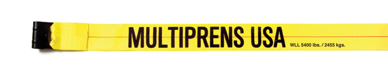 Multiprens 4" x 30' Winch Strap w/ Flat Hook (2042-30)