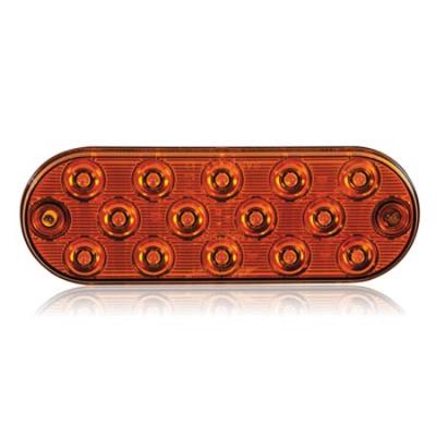 Low Profile Thin Oval Amber Surface Mount Park Rear Turn