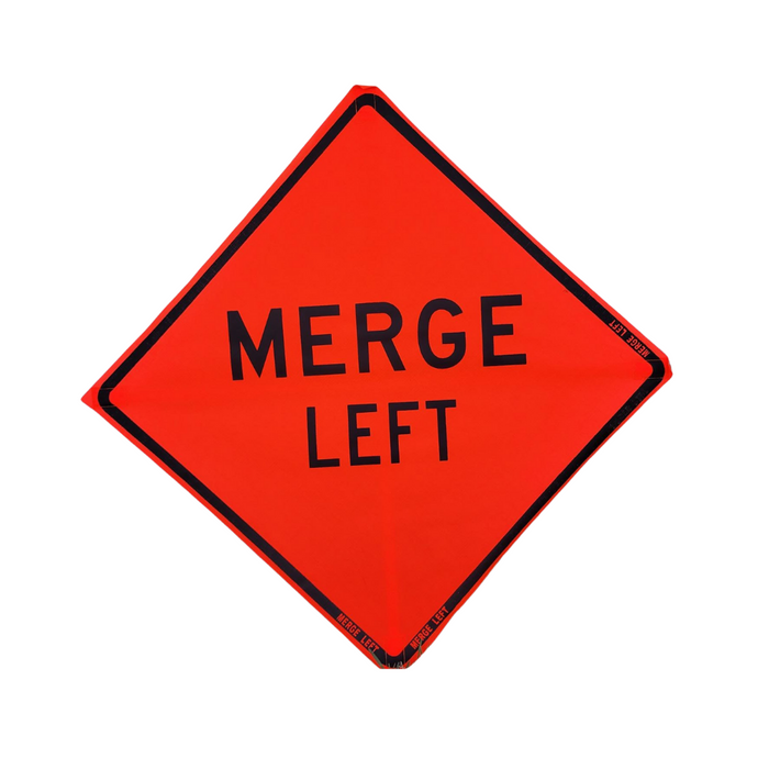 Merge Left 48" Mesh Sign