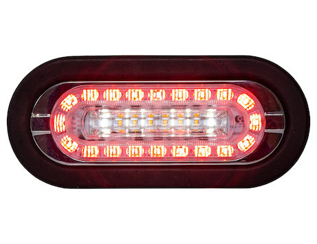 ECCO Combination Stop Turn Tail with Backup & Strobe/Oval & Round - Oval