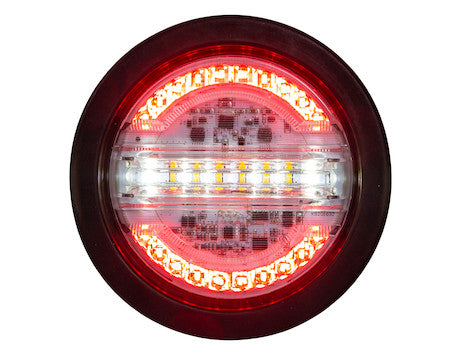 ECCO Combination Stop Turn Tail with Backup & Strobe/Oval & Round - Oval