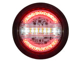 ECCO Combination Stop Turn Tail with Backup & Strobe/Oval & Round - Oval